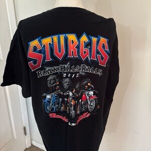 NWOT Sturgis Black Hills Rally 2012 Graphic T-Shirt | Gildan Ultra Cotton | XL